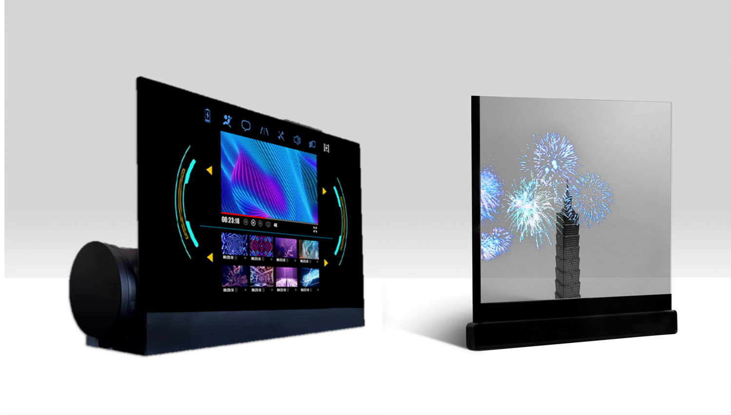 可卷式、折迭性、高透明